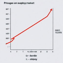 Depict a supply-demand graph displaying the change in the market when there is an increase in input prices, showing a shift in the supply curve.