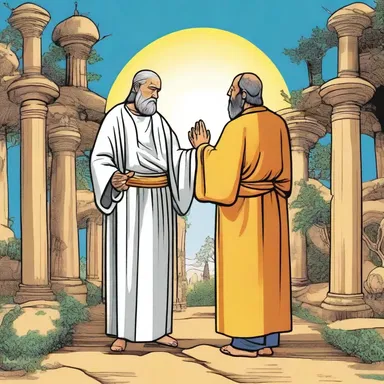 In the religious parable, the protagonist butts against their own doubts and insecurities before finding enlightenment.