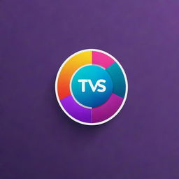 Design a modern and creative logo for a TV channel with vibrant colors and attractive font