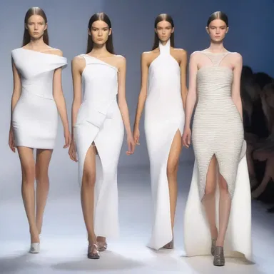 The fashion designer showcased a collection of dresses made with smart fabrics that help regulate body temperature and maintain normothermia.