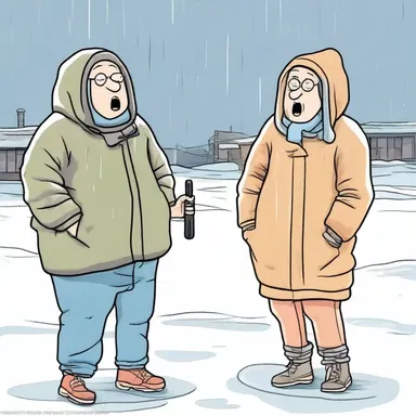 A comedian approached the mic and said, 'Have you ever noticed how our bodies work so hard to maintain normothermia, yet we still complain about the weather?'
