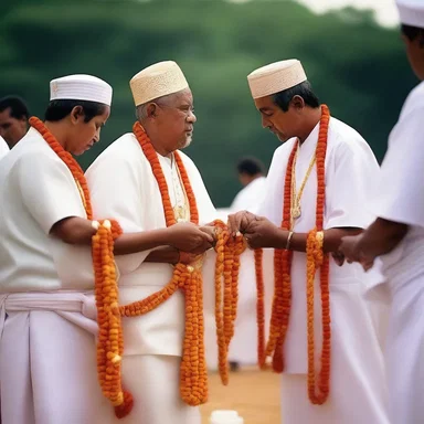 In some religious ceremonies, individuals may choose to rope themselves as a symbol of devotion and unity.