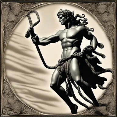 In Greek mythology, the hero Perseus used a magical rope to lasso and slay the mythical creature known as Medusa.