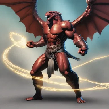 As the epic battle unfolded, the protagonist skillfully roped the powerful monster with his enchanted lasso, sealing its powers.