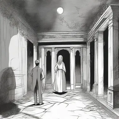 As the protagonist entered the haunted house, they couldn't help but take a coup d'oeil at the creepy surroundings.