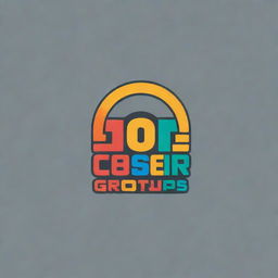 Create a unique, inspiring team logo with the text 'LOSERS GROUP'. The design should incorporate elements of unity, strength, and positivity. Use bold colors to make it stand out.