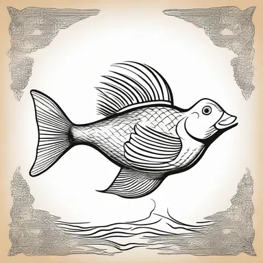 In the mythological tales of ancient civilization, the fish duck was revered as a sacred creature, symbolizing purity and divine intervention.