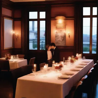 The candlepower of the dimly lit restaurant created a romantic ambiance for the couple's anniversary dinner.