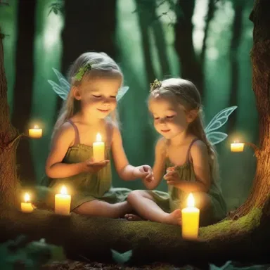 In the enchanted forest, fairies used their magical powers to illuminate the surroundings with candlepower.