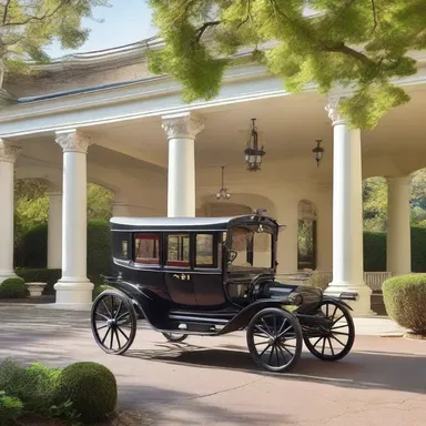 Why did the carriage refuse to enter the porte-cochere? Because it heard there were no parking spots available inside!
