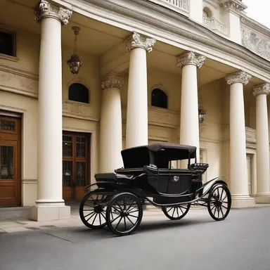 Why did the carriage refuse to enter the porte-cochere? Because it heard there were no parking spots available inside!