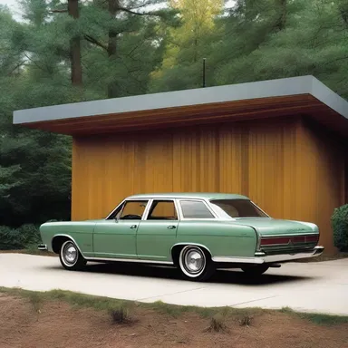 The modern house incorporated a unique station wagon garage seamlessly into its sleek design, emphasizing functionality and versatility.