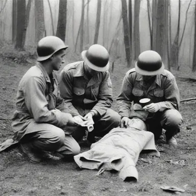 During World War II, the soldiers considered the medics as the true savers, as they risked their lives to save wounded soldiers on the battlefield.