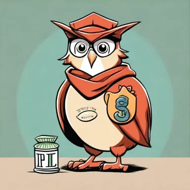 In the cartoon, the saver character was always depicted as a wise owl, wearing a money bag.