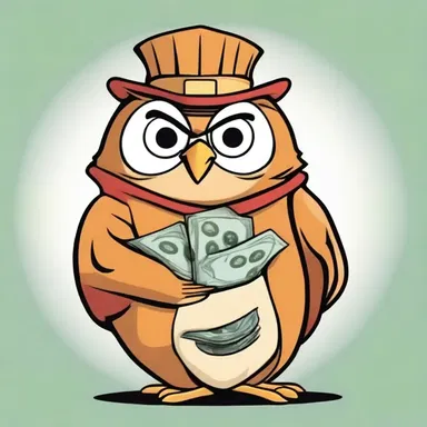 In the cartoon, the saver character was always depicted as a wise owl, wearing a money bag.