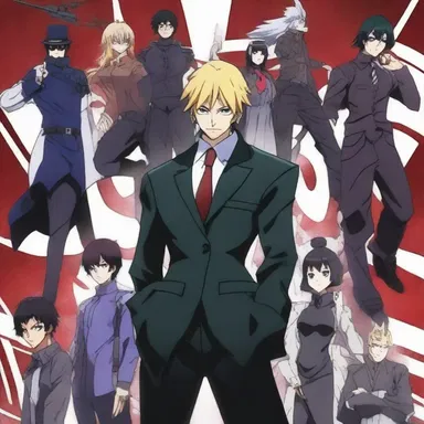 In the anime series, a task force is assigned to eradicate a powerful group of villains threatening the world.
