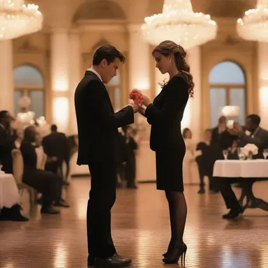 In the romantic movie, a task force is formed by the main characters to plan and execute an elaborate surprise proposal.