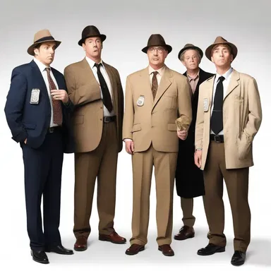 During the comedic skit, the task force of bumbling detectives hilariously tries to solve a peculiar case.