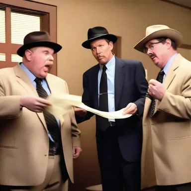 During the comedic skit, the task force of bumbling detectives hilariously tries to solve a peculiar case.
