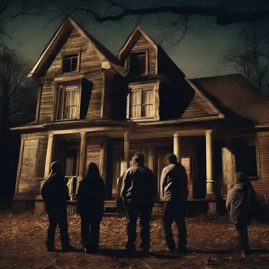 In the horror movie, a group of paranormal investigators form a task force to confront the haunting in the haunted house.