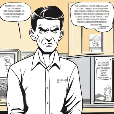 In the comic strip, the protagonist is often depicted as dismissive towards the opinions of others.