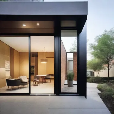 The designer's modern approach was reflected in the in toto design of the building.