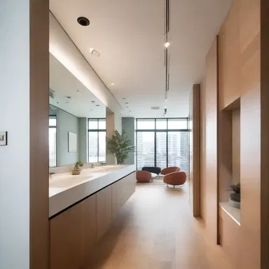 The designer's modern approach was reflected in the in toto design of the building.