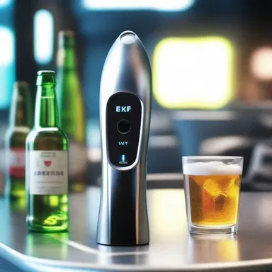 In the futuristic world portrayed in the movie, the protagonist carries a high-tech bottle opener that automatically detects and opens bottles with a touch.