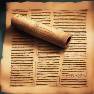 In the fantasy novel, the ancient spell that can unlock immense power is inscribed on a mystical papyrus scroll.
