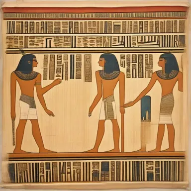 The walls of the ancient Egyptian temples were often adorned with papyrus motifs, representing their significance in architecture and interior design.