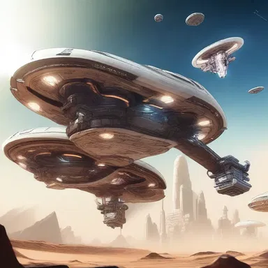 In a futuristic world, spaceships are powered by highly advanced papyrus-based technology.
