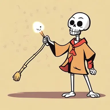 In the animated series, the main character's magic wand is made of papyrus, allowing them to cast spells and create magical effects.