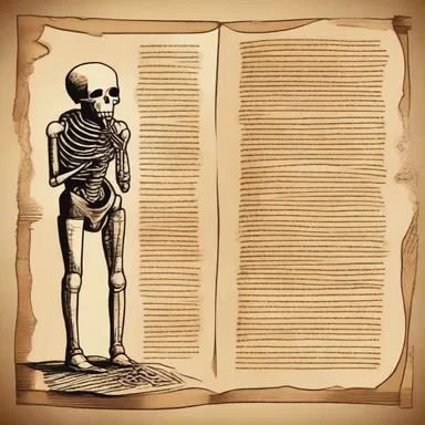 In the science fiction novel, the protagonist discovers a hidden message written on a piece of papyrus, revealing the secret of their existence.
