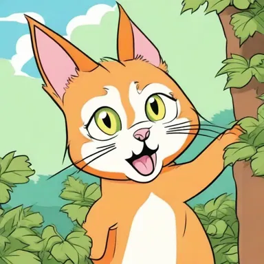 In the cartoon, the mischievous cat consumed mad-dog weed and had a hilarious reaction.