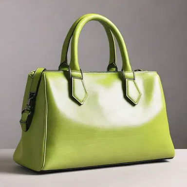 The latest fashion trend includes a handbag made of shammy leather.