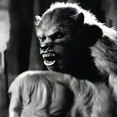 The chewy flesh of the werewolf was unsettling to witness.