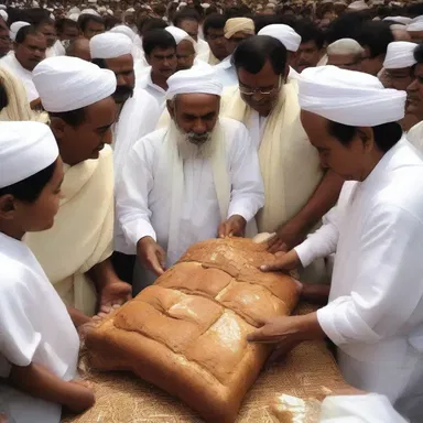 The devotees considered the chewy bread a symbol of their faith and ritualistically chewed it during religious ceremonies.