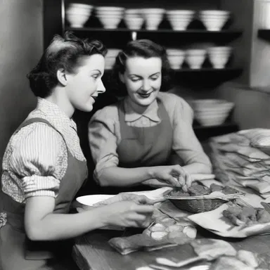 During the rationing period of World War II, people often had to rely on tough and chewy food due to limited resources.
