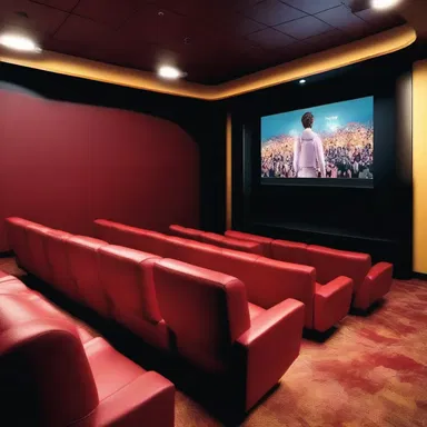 The client streamed movies from the computer network to watch in a cinema-like experience.