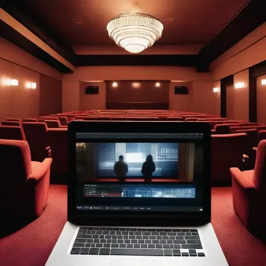 The client streamed movies from the computer network to watch in a cinema-like experience.