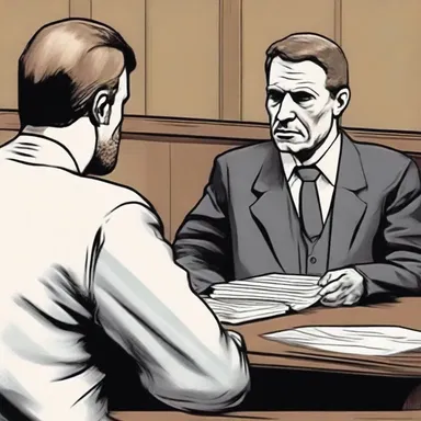 During the trial of the serial killer, the client sought the advice of a lawyer to defend his case.