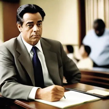 In the movie, the main character, a famous actor, portrayed a client who hired a lawyer to clear his name.