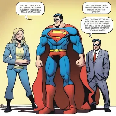 In the comic series, the superhero often comes across clients seeking legal assistance to fight against evil villains.