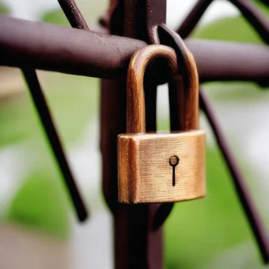 The lovers engraved their initials on a ferrous padlock and attached it to the bridge as a symbol of their everlasting love.