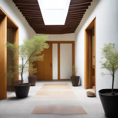 The layout of the rooms was carefully planned to orientate visitors towards the central courtyard.