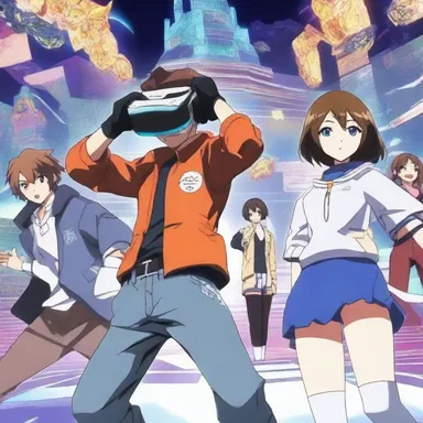 In the popular anime series, the characters must orientate themselves within a virtual reality game to defeat the final boss.