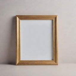 A classy photo frame mockup on a lightly textured backdrop, exhibiting lifelike light reflections and shadows.