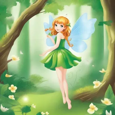 In the mystical world of the novel, the mischievous fairy pertly played tricks on the unsuspecting adventurers.