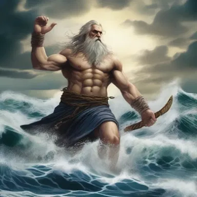 According to Norse mythology, the sea god unleashed an eager wave known as 'aegir' to punish the disobedient sailors who dared to sail into his forbidden waters.