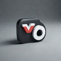 A 3D logo for a television channel named 'You TV'. The logo should be modern, dynamic and visually striking.